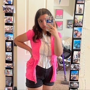 3FOR$15 Swim Coverup Justice Hot Pink with pockets